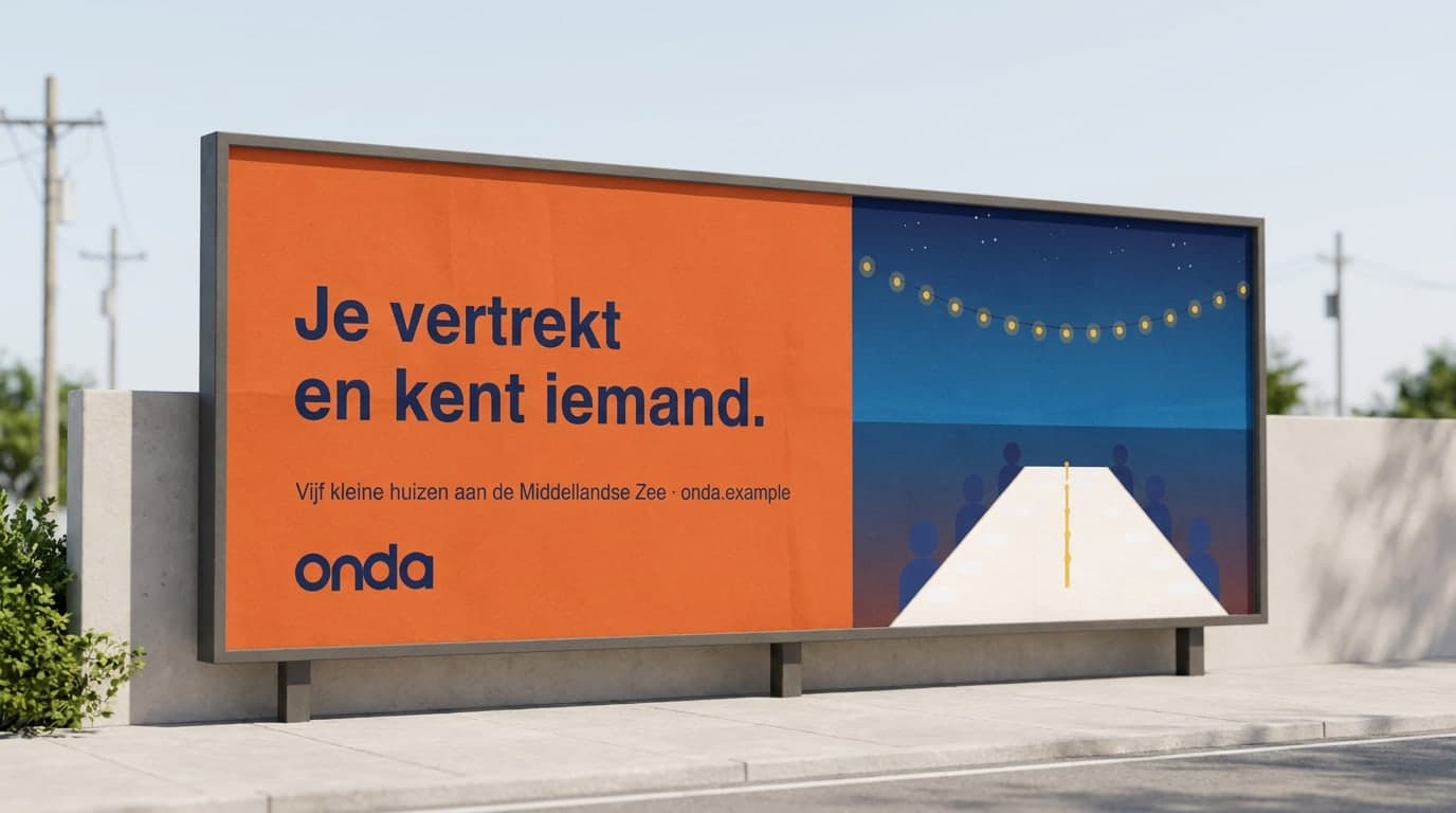 Onda: billboard met de merkbelofte